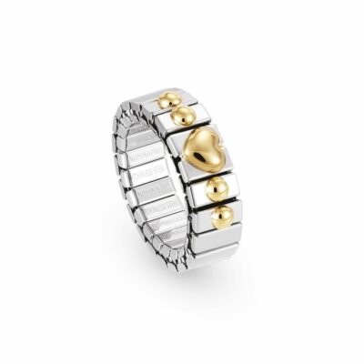 Women Nomination  | Stretch Ring With Gold Heart