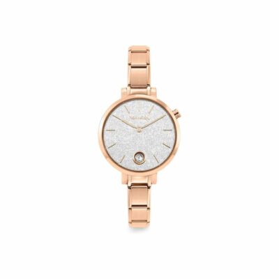 Women Nomination  | Composable Rosegold Watch, Glitter And Stones