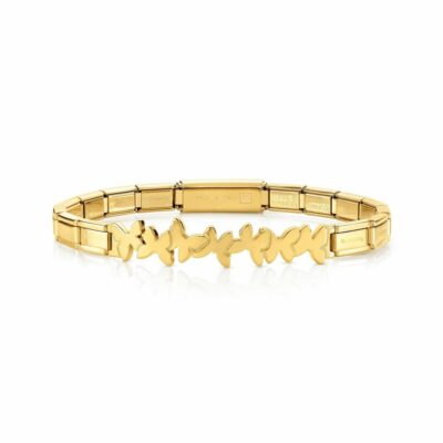 Women Nomination  | Trendsetter Butterflies Bracelet In Pvd Finish Rose Gold