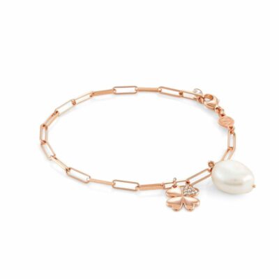 Women Nomination  | White Dream Bracelet With Four-Leaf Clover