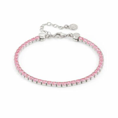 Women Nomination  | Chic&Charm Joyful Ed Bracelet, Pink Stones