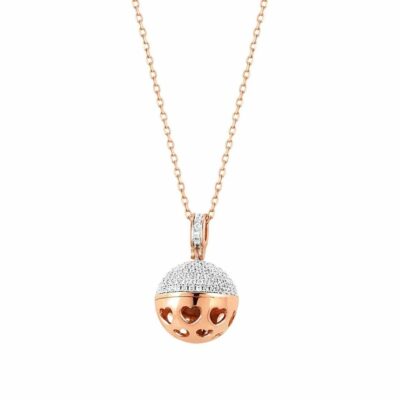 Women Nomination  | Rose Gold New Born Necklace, Hearts