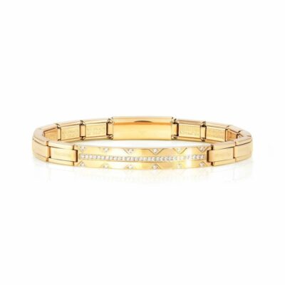 Women Nomination  | Trendsetter New York Bracelet,Yellow With Stones