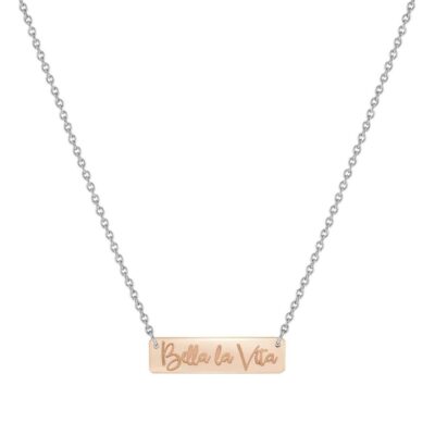 Women Nomination  | Special Edition Necklace Bella La Vita Plated Plaque