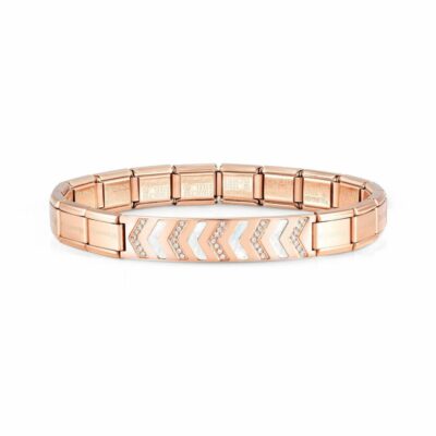 Women Nomination  | Rose Trendsetter Bracelet,Cz And Mother Of Pearl