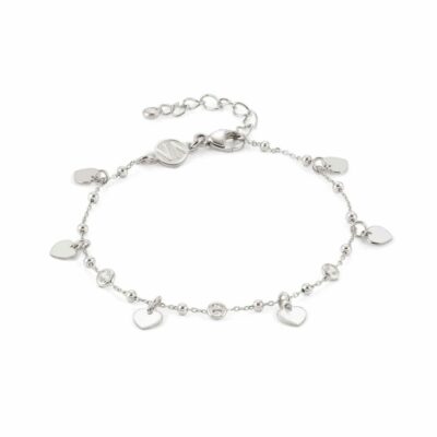 Women Nomination  | Melodie Bracelet With Hearts And Cubic Zirconia