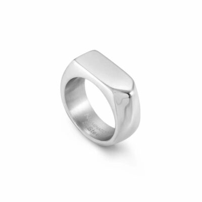 Men Nomination  | Mens Ring With Engraving Plate