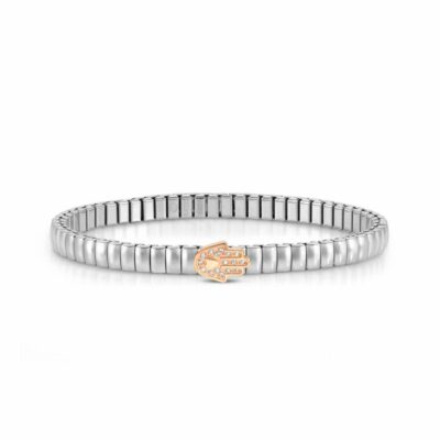 Women Nomination  | Extension Bracelet In Stainless Steel With Fatima Hand