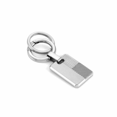 Men Nomination Keychains | Stainless Steel Keyring, Striped