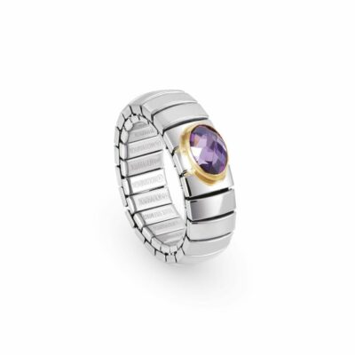 Women Nomination  | Stretch Ring Single Faceted Cubic Zirconia