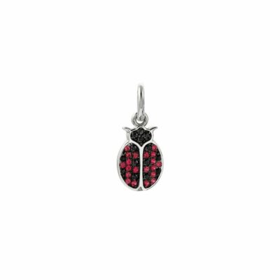 Women Nomination Charms | Silver Ladybug Charm Silver With Cubic Zirconia