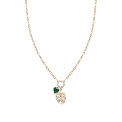 Women Nomination  | Short Vita Necklace With Leaf