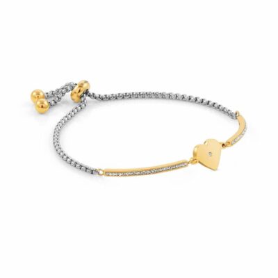 Women Nomination  | Milleluci Bracelet, Golden Pvd, Heart