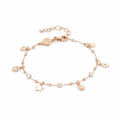 Women Nomination  | Melodie Bracelet, Mix Symbol Pendants, White Cz