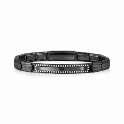 Women Nomination  | Trendsetter New York Bracelet, Black With Stones