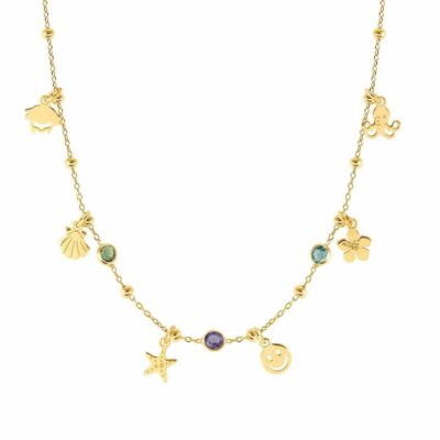 Women Nomination  | Melodie Necklace, Mixed Pendants, Coloured Cz