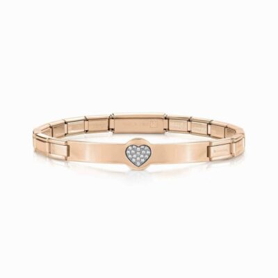 Women Nomination  | Trendsetter Bracelet Coloured Heart With Gemstones