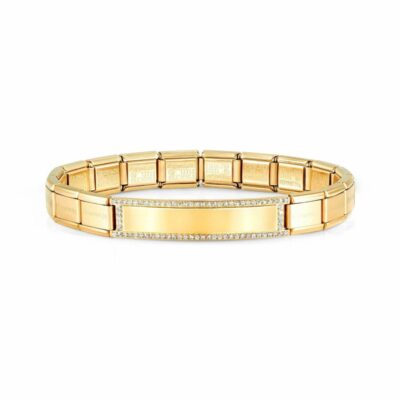 Women Nomination  | Yellow Trendsetter Bracelet With Plate