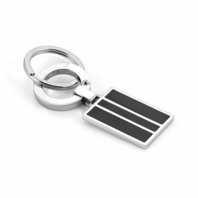 Men Nomination Keychains | Strong Keyring In Stainless Steel, Black Finish