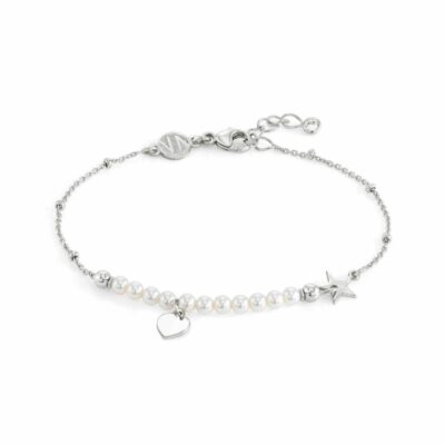 Women Nomination  | Melodie Bracelet With Heart And Pearls