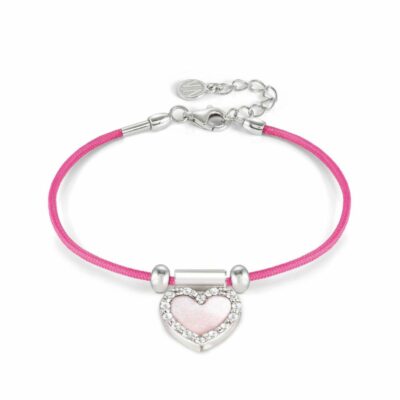 Women Nomination  | Seimia Bracelet, Pink Mother Of Pearl Heart