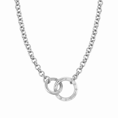 Women Nomination  | Infinito Necklace In Steel And Cubic Zirconia