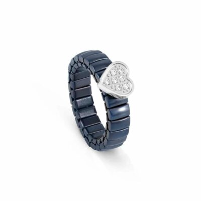 Women Nomination  | Extension Ring With Pvd Finish With Heart