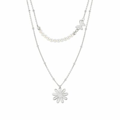 Women Nomination  | Melodie Necklace Flower And Pearls