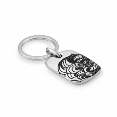 Men Nomination Keychains | Instinct Marina Key Ring Sailing Ship And Waves