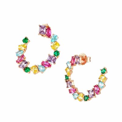 Women Nomination  | Colour Wave Earrings, Coloured Stones