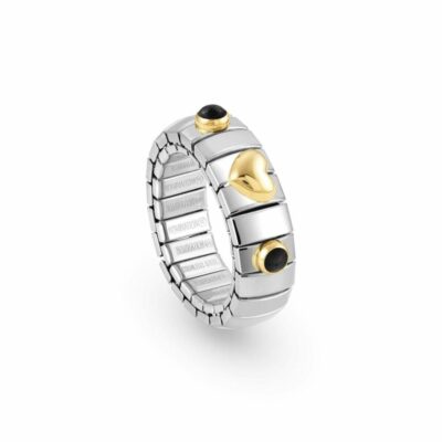 Women Nomination  | Stretch Ring With Gold Heart And Stones