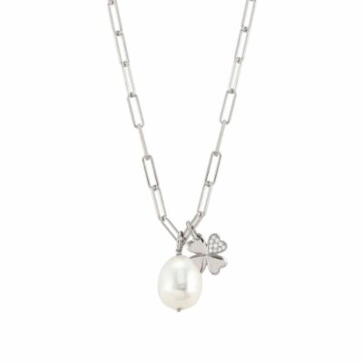 Women Nomination  | White Dream Necklace With Four-Leaf Clover