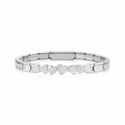 Women Nomination  | Trendsetter Bracelet With Stainless Steel Hearts