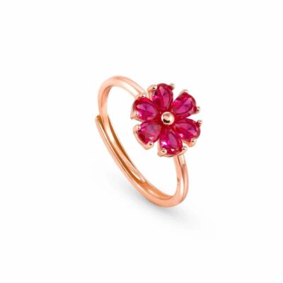 Women Nomination  | Sweetrock Nature Ed Flower Ring, Rose Gold