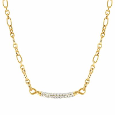 Women Nomination  | Endless Necklace With Bar With Stones