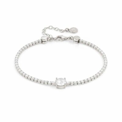 Women Nomination  | Chic&Charm Joyful Ed Bracelet, White Stone