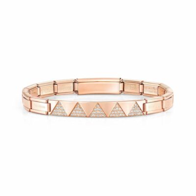 Women Nomination  | Steel Rose Trendsetter Bracelet, Pyramids