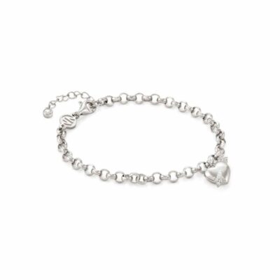 Women Nomination  | Sterling Silver Sweetrock Bracelet With Heart